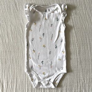 Dainty floral summer onesie